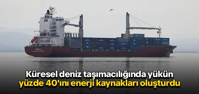 Küresel deniz taşımacılığında yükün yüzde 40'ını enerji kaynakları oluşturdu