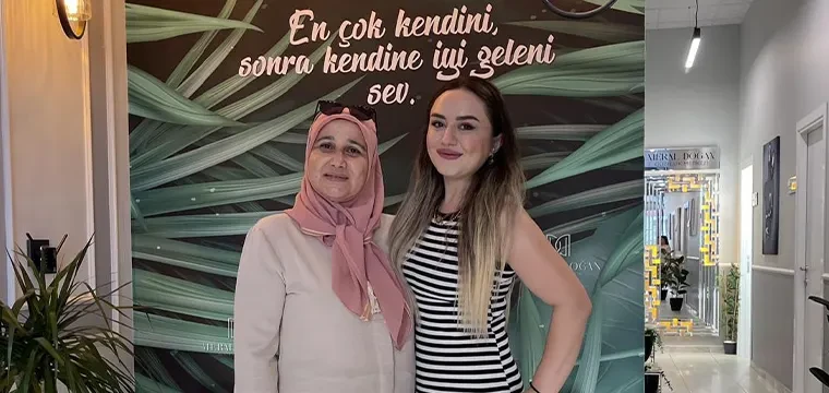 Meral doğan güzellik salonundan güzel kareler