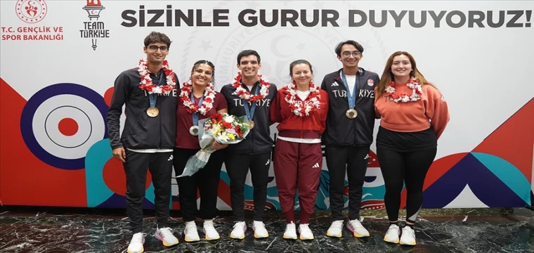 Okçuluk ve atıcılık milli takımları yurda döndü