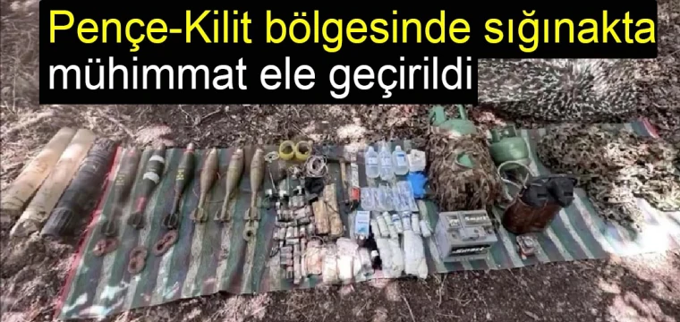 Pençe-Kilit bölgesinde silah ve mühimmat ele geçirildi