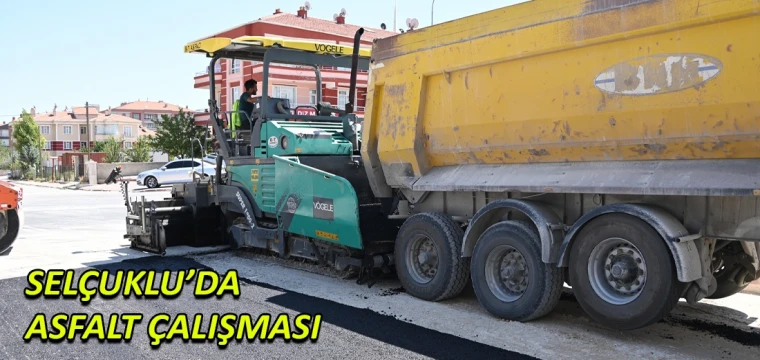 Selçuklu’da asfalt çalışması