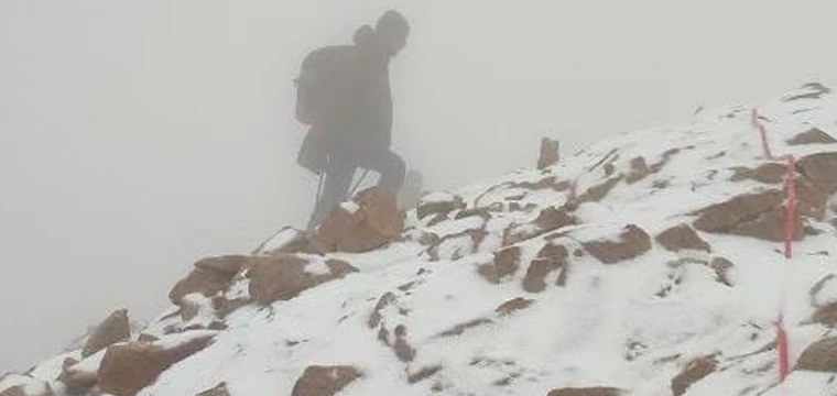 Cilo Dağı'na tırmanan dağcılar kara yağışına yakalandı