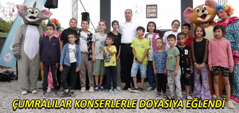 Çumralılar konserlerle doyasıya eğlendi