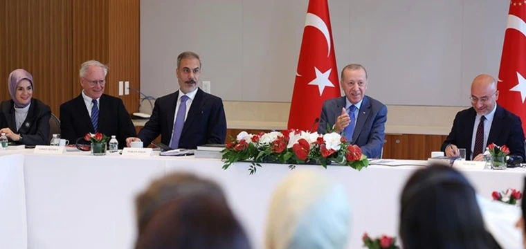 Erdoğan, ABD'de düşünce kuruluşu temsilcileriyle buluştu