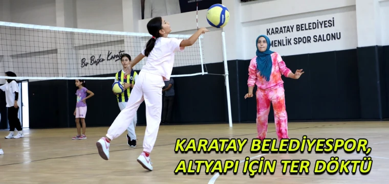 Karatay Belediyespor, altyapı için ter döktü