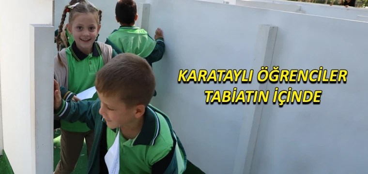 Karataylı öğrenciler tabiatın içinde