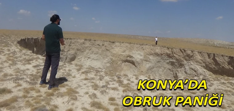 Konya’da obruk paniği