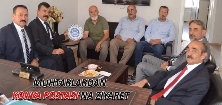 Muhtarlardan Konya Postası’na ziyaret