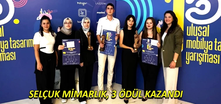 Selçuk Mimarlık, 3 ödül kazandı