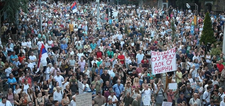 Sırbistan'da gösteri düzenlendi