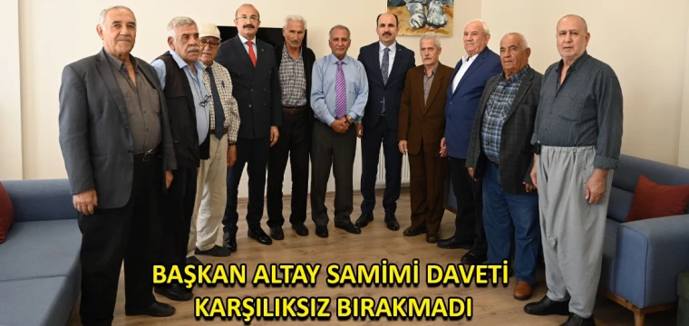 Başkan Altay samimi daveti karşılıksız bırakmadı