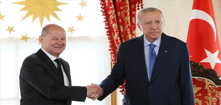 Cumhurbaşkanı, Almanya Başbakanı Scholz'u kabul etti