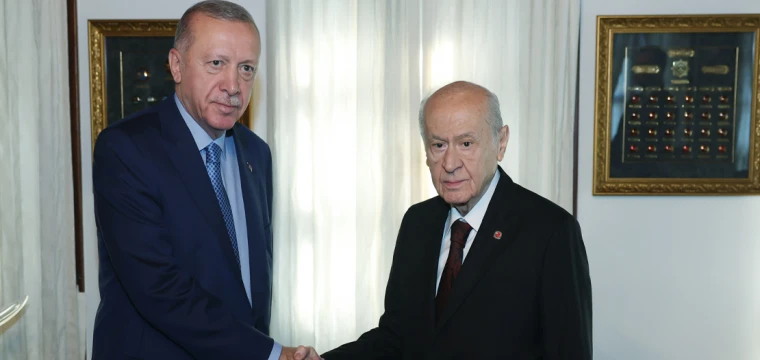 Cumhurbaşkanı Erdoğan, Bahçeli ile görüştü