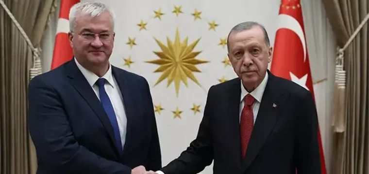 Cumhurbaşkanı Erdoğan, Bakan Sybiha’yı kabul etti