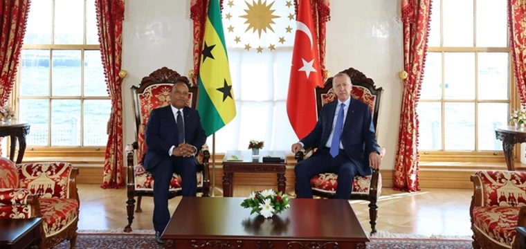 Erdoğan, Sao Tome Başbakanı Trovoada'yı kabul etti