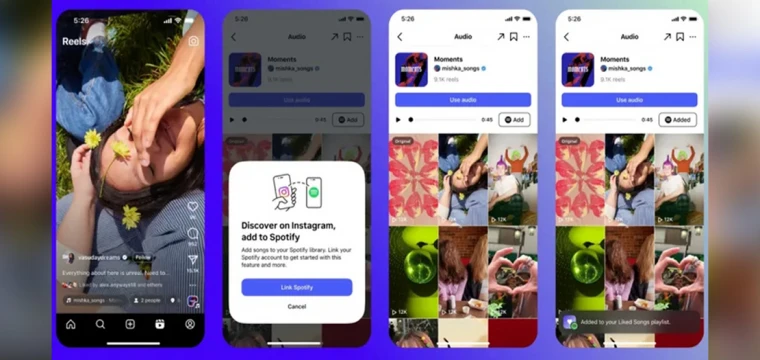 Instagram ve Spotify'da müzik transferi başladı