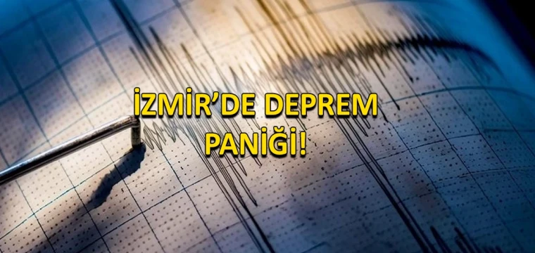 İzmir'de deprem paniği