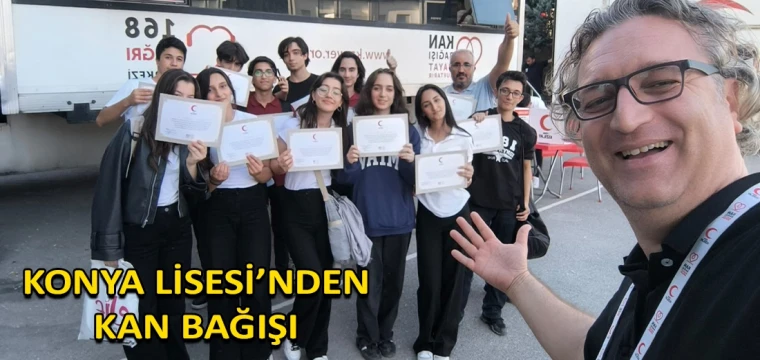 Konya Lisesi’nden kan bağışı