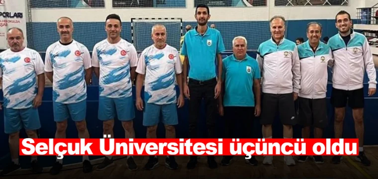 Selçuk Üniversitesi üçüncü oldu