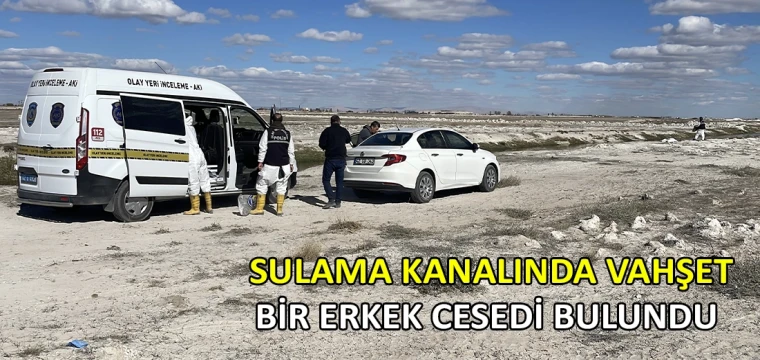 Sulama kanalında vahşet