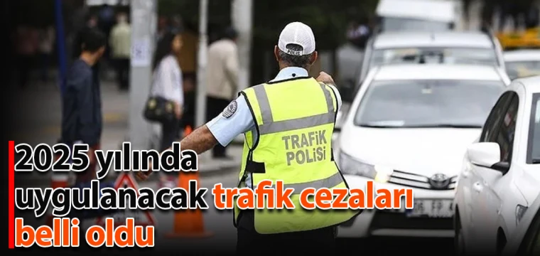 2025 yılında uygulanacak trafik cezaları belli oldu