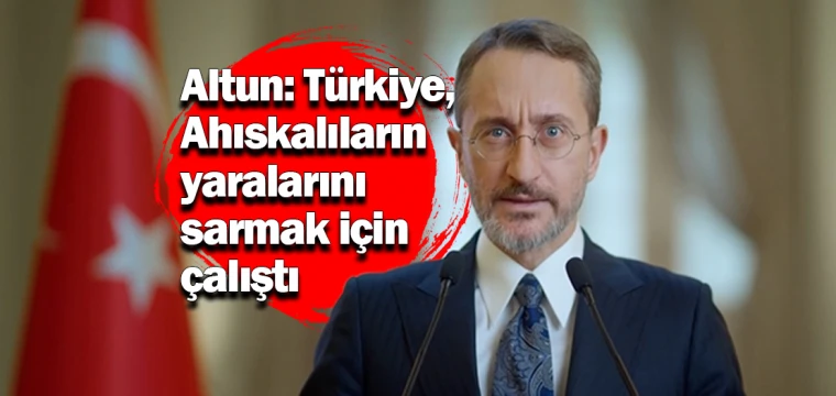 Altun: Türkiye, Ahıskalıların yaralarını sarmak için çalıştı