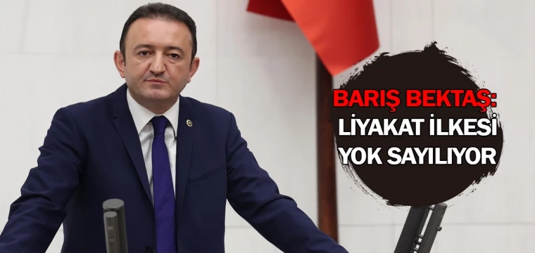 Barış Bektaş: Liyakat ilkesi yok sayılıyor