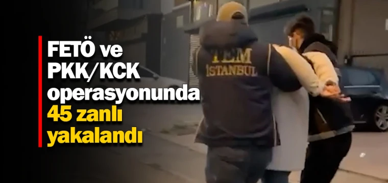 FETÖ ve PKK/KCK operasyonunda 45 zanlı yakalandı