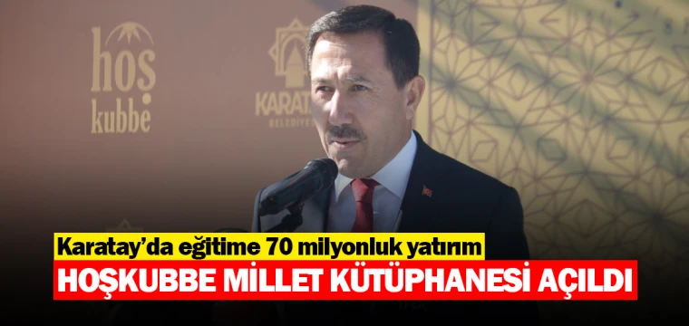 HOŞKUBBE MİLLET KÜTÜPHANESİ AÇILDI