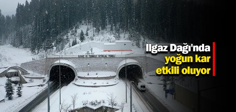 Ilgaz Dağı'nda yoğun kar etkili oluyor