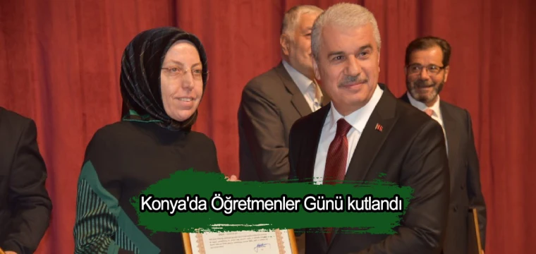 Konya'da Öğretmenler Günü kutlandı