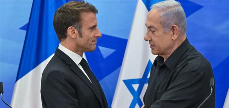 Netanyahu, Macron'la UCM kararı için görüştü