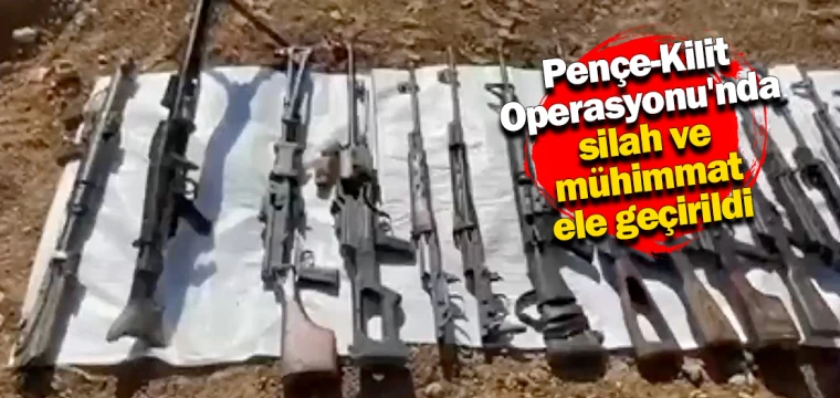 Pençe-Kilit Operasyonu'nda silah ve mühimmat ele geçirildi