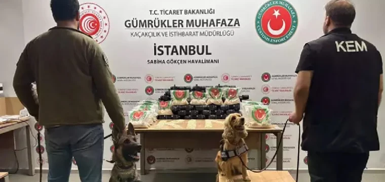 Sabiha Gökçen, Hamzabeyli ve Kapıköy'de 43 milyon liralık uyuşturucu yakalandı