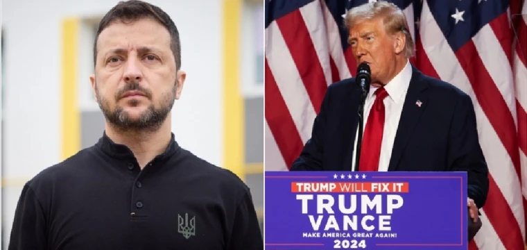 Ukrayna Devlet Başkanı Zelenskiy, ABD Başkanı seçilen Trump ile telefonda görüştü