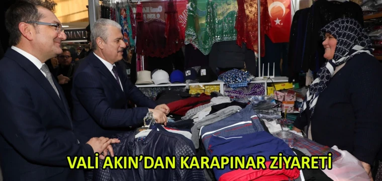 Vali Akın’dan Karapınar ziyareti