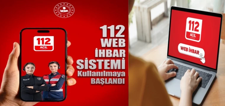 112 Web İhbar Sistemine geçildi