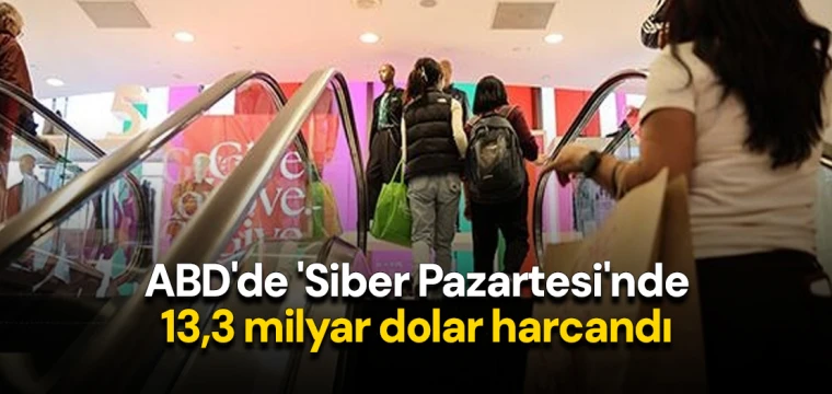 ABD'de 'Siber Pazartesi'nde 13,3 milyar dolar harcandı