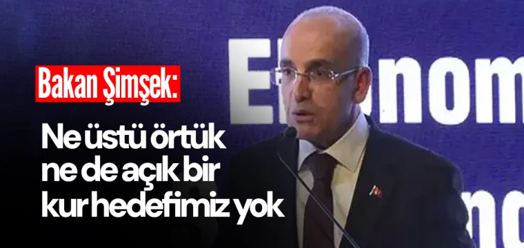 Bakan Şimşek: Kur hedefimiz yok