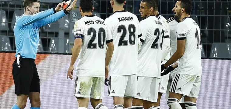 Beşiktaş'ın ilk yarıdaki kart raporu