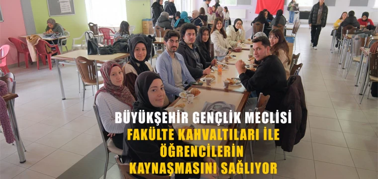 Büyükşehir Gençlik Meclisi Fakülte Kahvaltıları İle Öğrencilerin Kaynaşmasını Sağlıyor