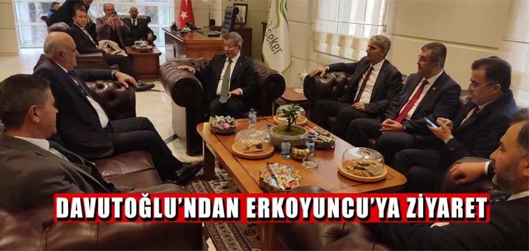 Davutoğlu’ndan Erkoyuncu’ya ziyaret