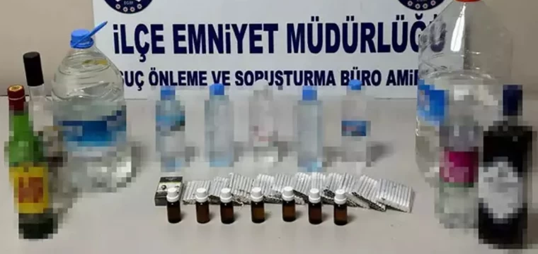 İzmir'de sahte içki operasyonu