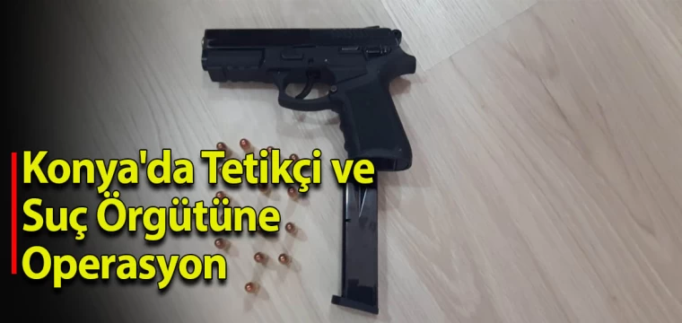 Konya'da Tetikçi ve Suç Örgütüne Operasyon