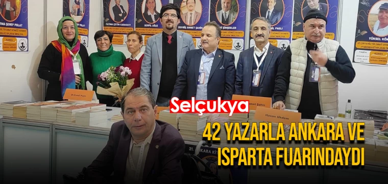 Selçukya, 42 yazarla Ankara ve Isparta fuarındaydı