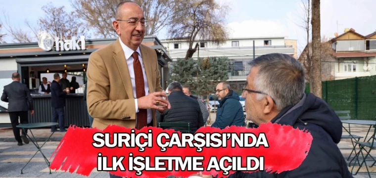 Suriçi Çarşısı’nda ilk işletme açıldı