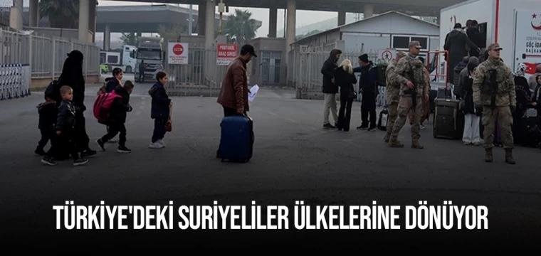 Türkiye'deki Suriyeliler ülkelerine dönüyor