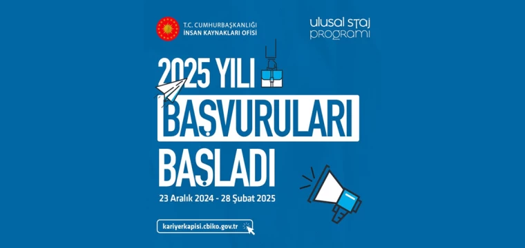 Ulusal Staj Programı 2025 Başvuruları Başladı!