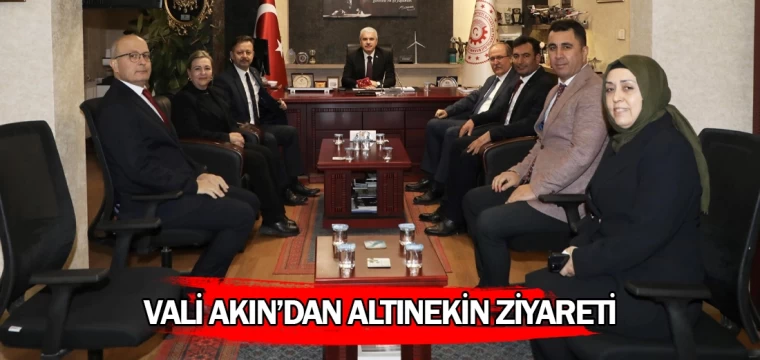 Vali Akın’dan Altınekin ziyareti