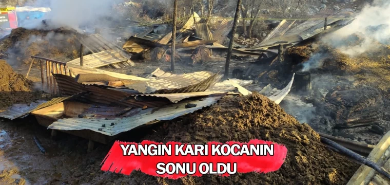 Yangın karı kocanın sonu oldu